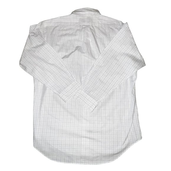 Ralph Lauren Yarmouth 100% Cotton White Pink Blue Windowpane Shirt 16 or… - Picture 8 of 8